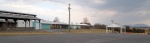 back side of pavilions from parking lots showing barbecue pit - bathrooms - shelters - parents pavilion - playground.JPG